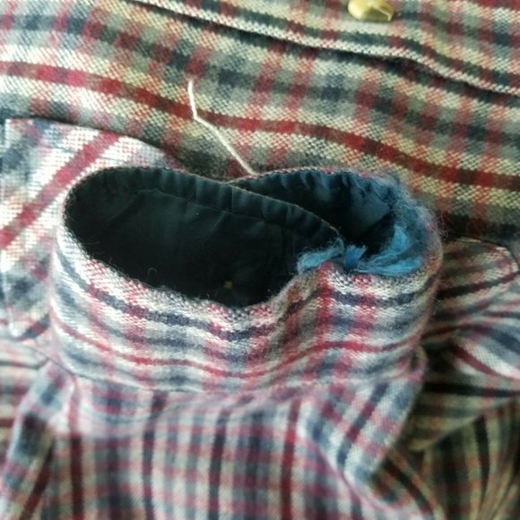 Vintage Wool Blend Men's David Taylor Plaid Flannel Shirt Long Sleeve XL - Picture 8 of 9